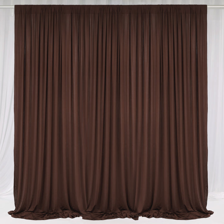 Lycra Backdrop Convertible Panels - Chocolate Brown (1.6x3m) three panels