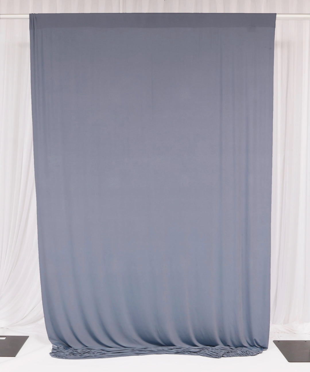 Lycra Backdrop Convertible Panels - Dusty Blue (1.6x3m) flat single curtain
