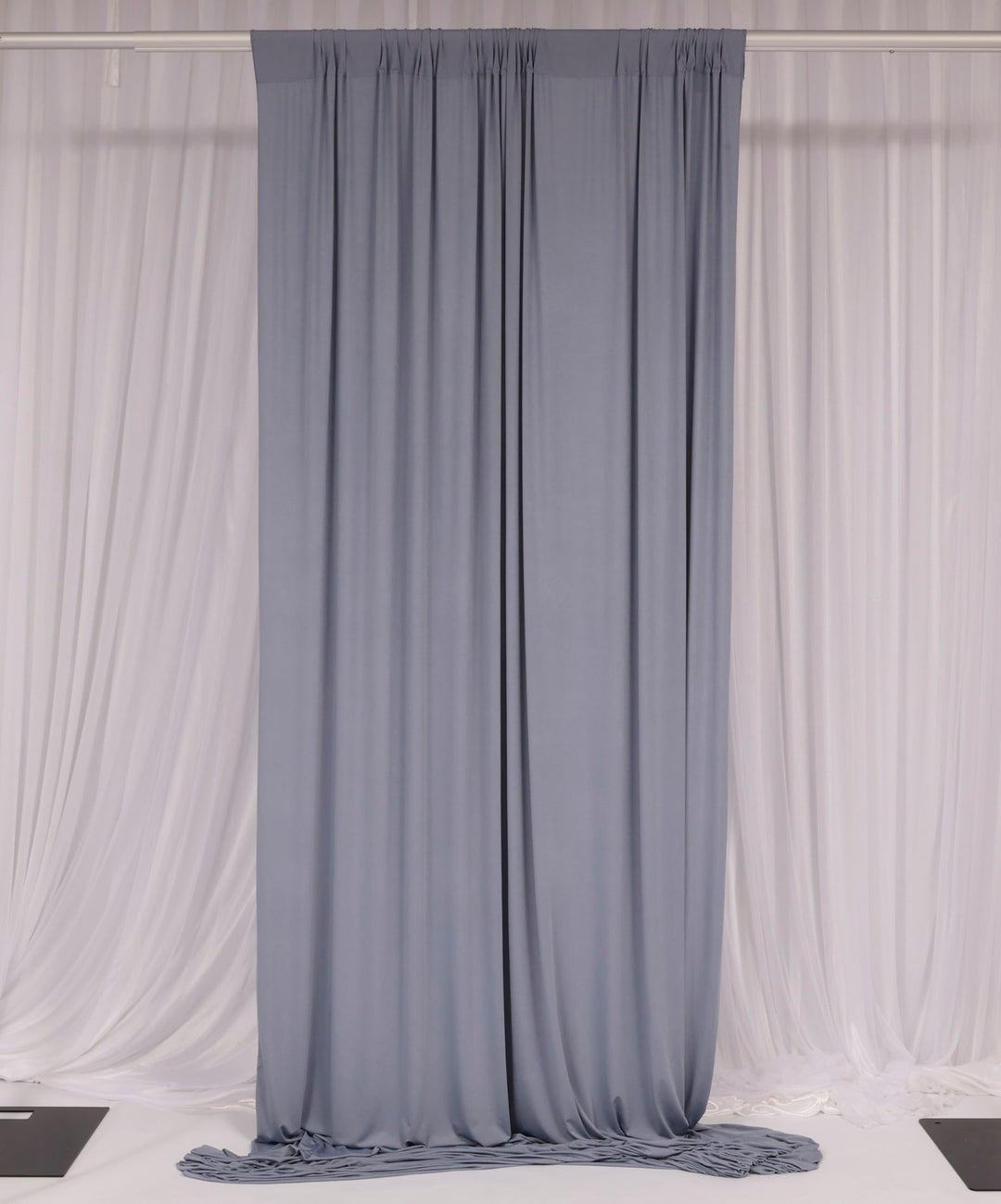 Lycra Backdrop Convertible Panels - Dusty Blue (1.6x3m) curtain style