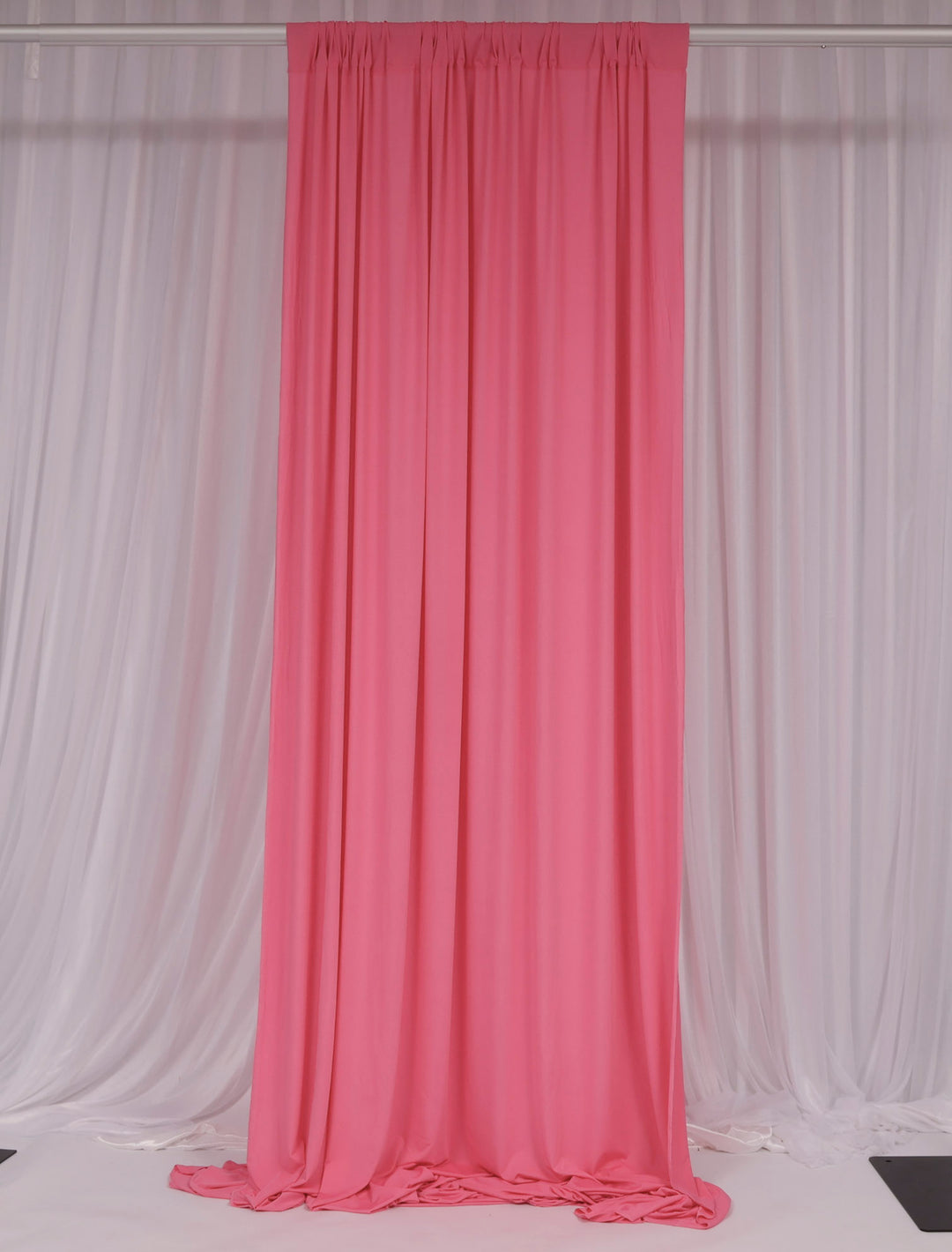 Lycra Backdrop Convertible Panels - Hot Pink (1.6x3m) curtain style