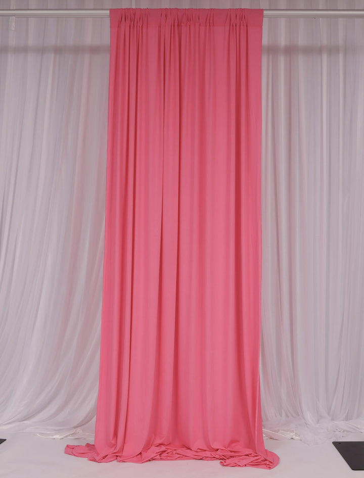 Lycra Backdrop Convertible Panels - Hot Pink (1.6x3m) curtain style