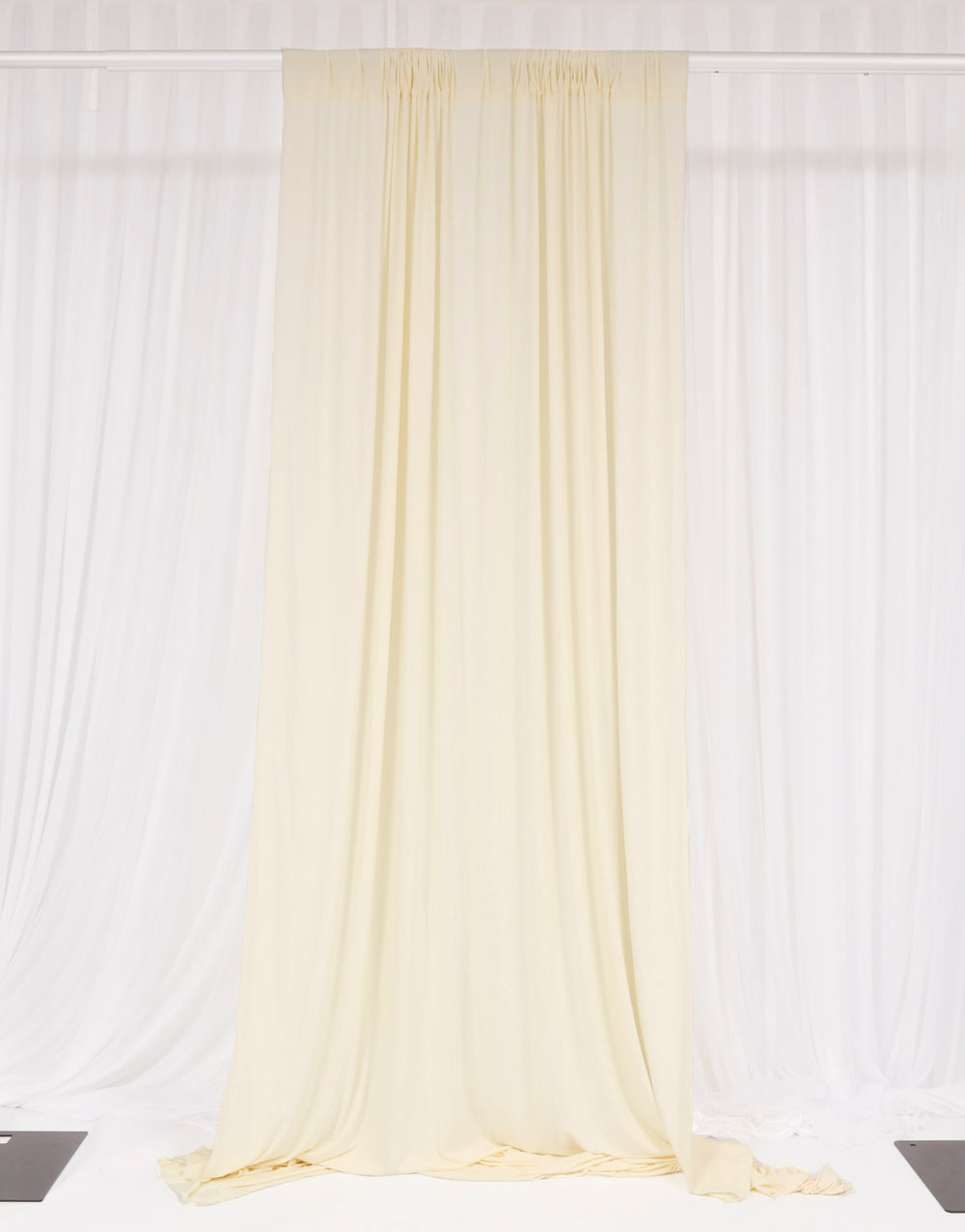 Lycra Backdrop Convertible Panels - Ivory (1.6x3m) single curtain