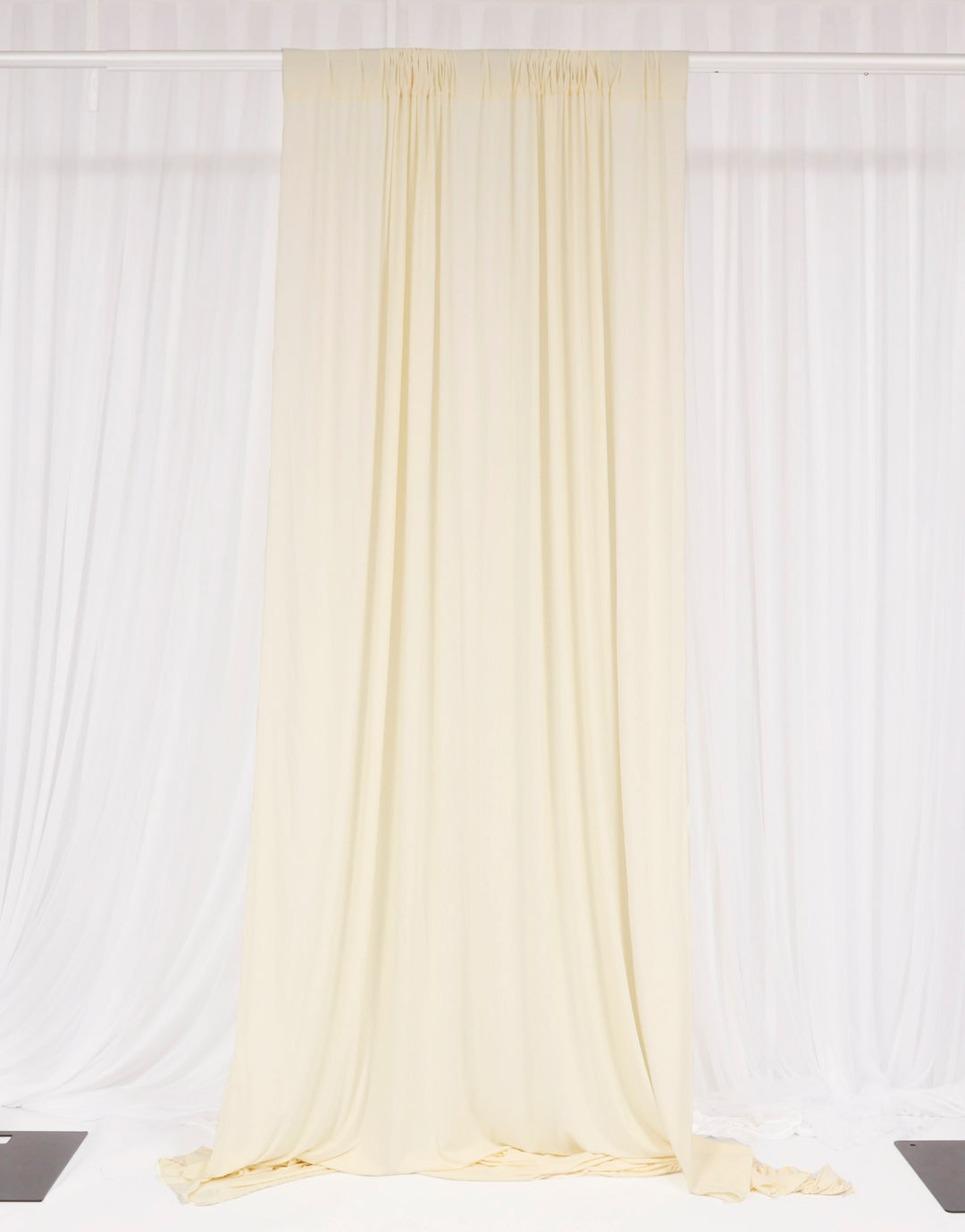 Lycra Backdrop Convertible Panels - Ivory (1.6x3m) single curtain