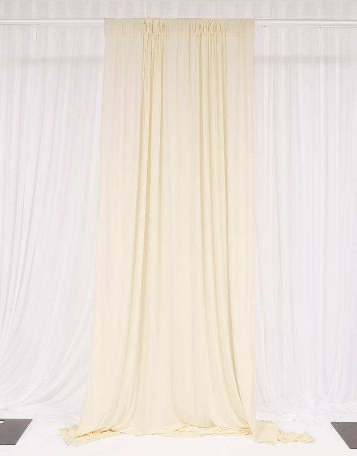Lycra Backdrop Convertible Panels - Ivory (1.6x3m) single curtain
