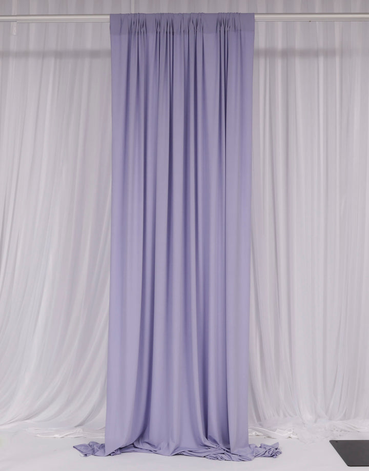 Lycra Backdrop Convertible Panels - Lavender (1.6x3m) curtain style