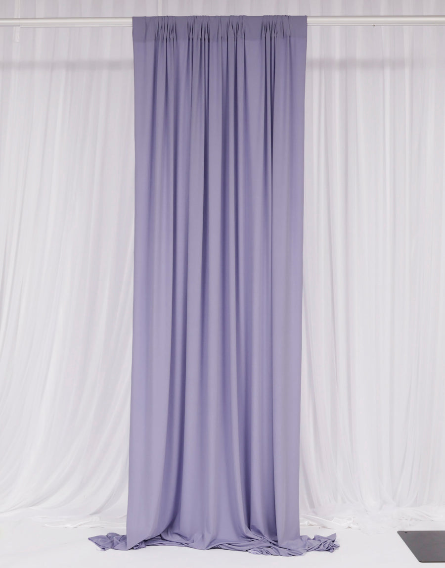 Lycra Backdrop Convertible Panels - Lavender (1.6x3m) single curtain