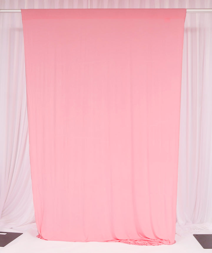 Lycra Backdrop Convertible Panels - Light Pink (1.6x3m) single curtain flat