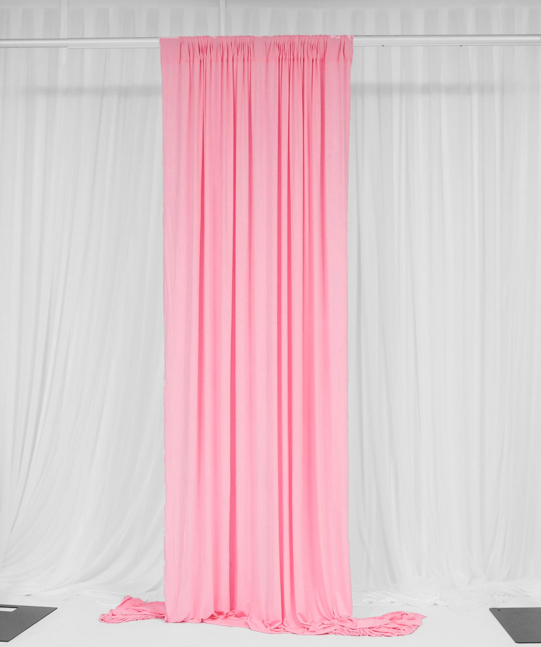 Lycra Backdrop Convertible Panels - Light Pink (1.6x3m) curtain style
