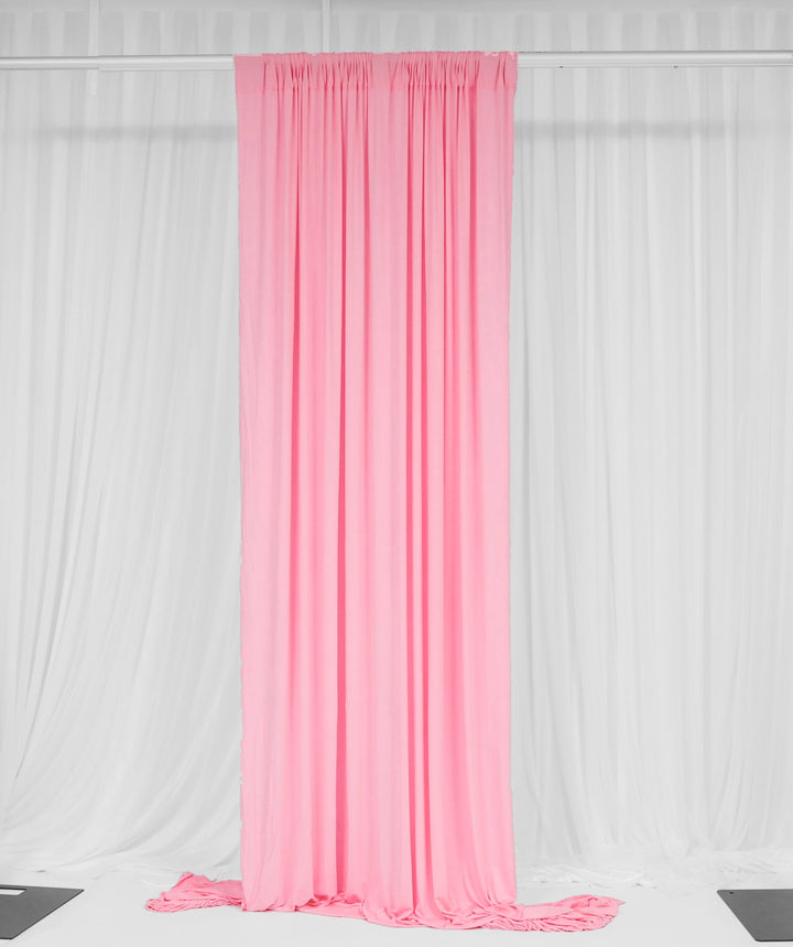 Lycra Backdrop Convertible Panels - Light Pink (1.6x3m) curtain style