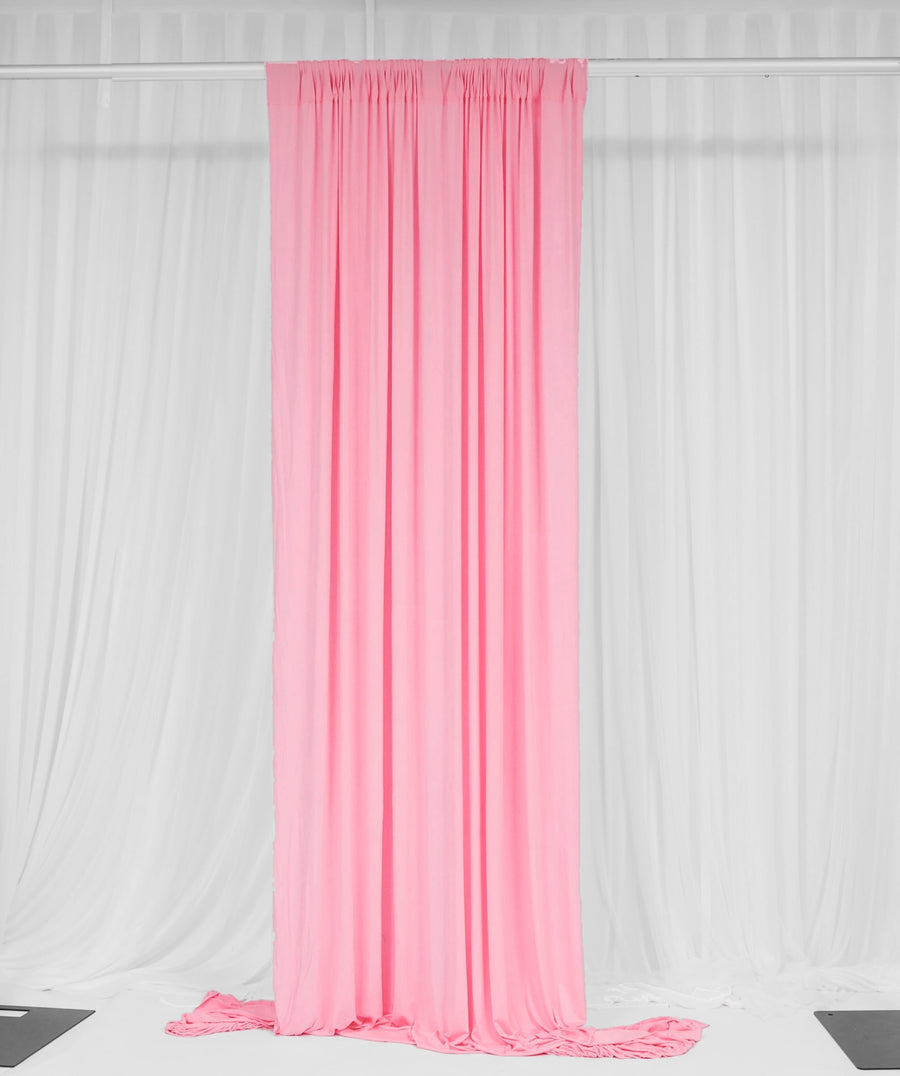 Lycra Backdrop Convertible Panels - Light Pink (1.6x3m) curtain style