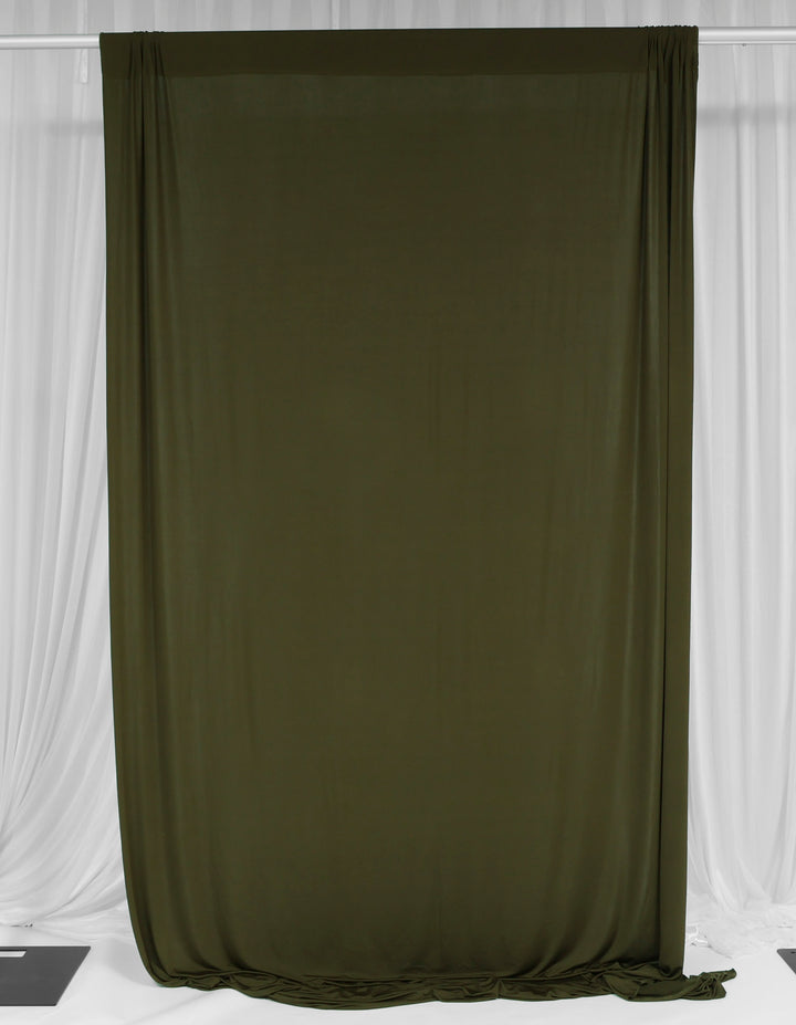 Lycra Backdrop Convertible Panels - Olive Green (1.6x3m)