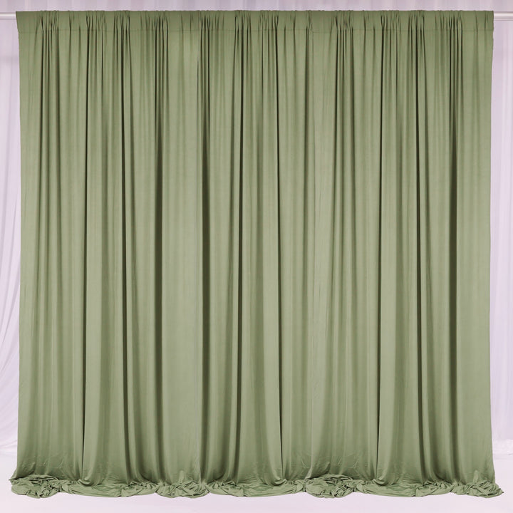 Lycra Backdrop Convertible Panels - Sage (1.6x3m) three panels