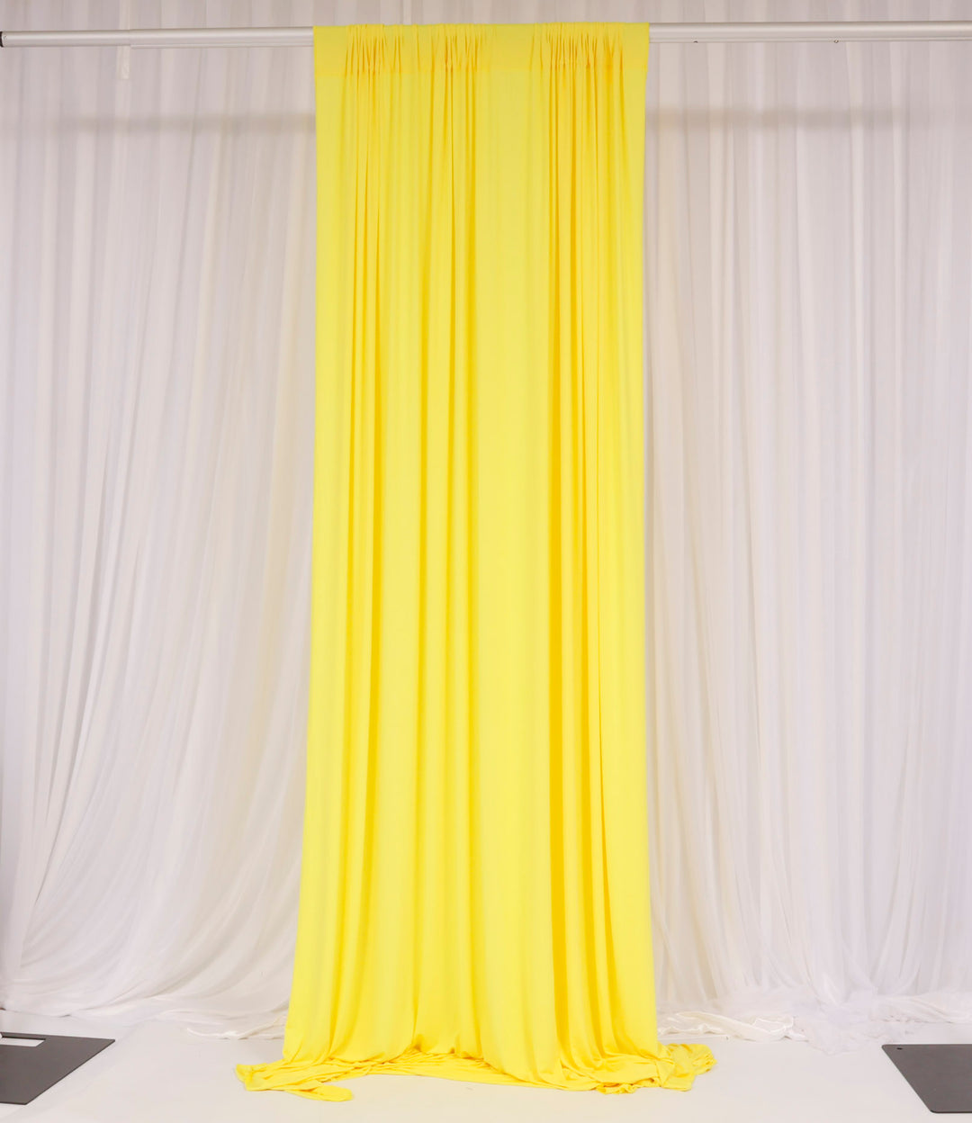 Lycra Backdrop Convertible Panels - Pale Yellow (1.6x3m) curtain style
