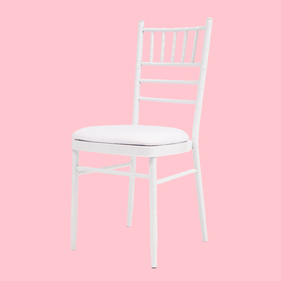 Lycra Cushion Cover - White, on white chair