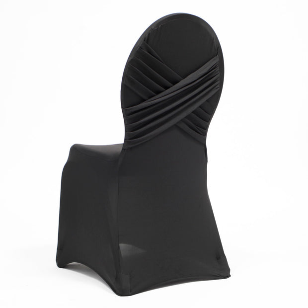 Shop Black Lycra Chair Covers (180gsm) - Wedding Chair Covers