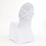 Madrid White Lycra Chair Covers (180gsm)