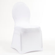 Madrid White Lycra Chair Covers (180gsm) front