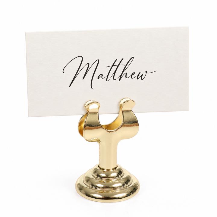 Metal Place Card Holder - Gold