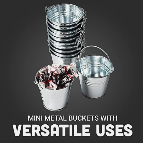 Mini Tin Bucket 7cm diameter x 7.7cm high USES