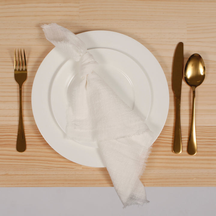 Rustic Cotton Napkins - Off White (42x42cm)