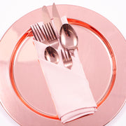 Cloth Napkins - Light Pink  (50x50cm) with rose gold cutlery set