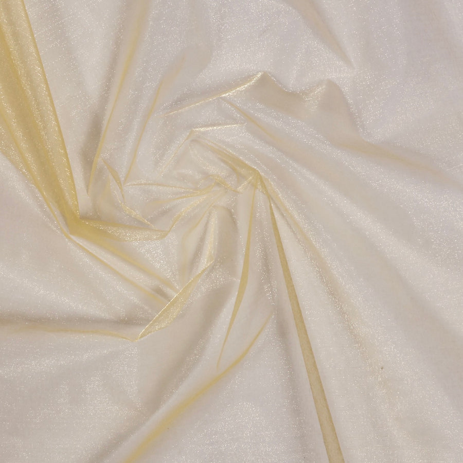 Organza Fabric Roll - Gold (75cmx27m) closeup material scrunched