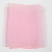 Organza Chair Sash close up view of material - Light Pink
