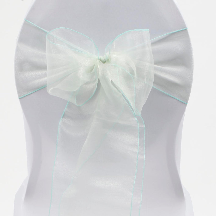 Organza Chair Sashes - Mint