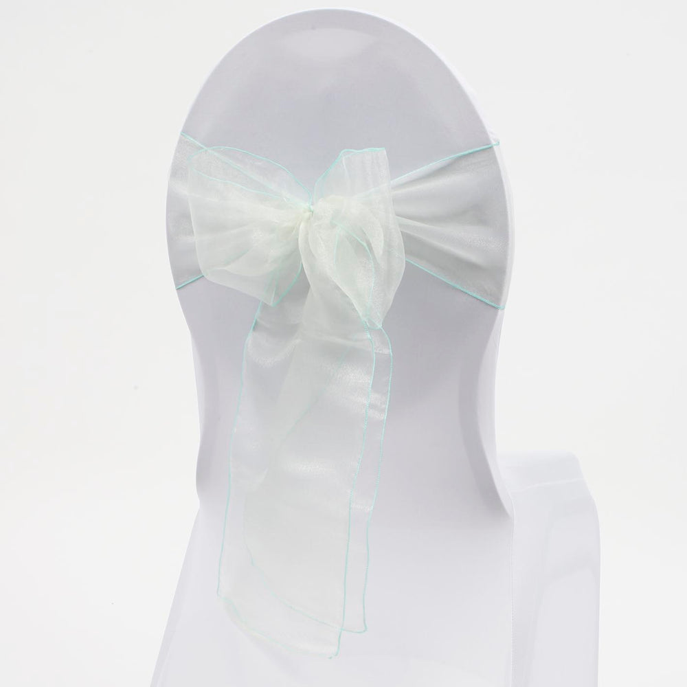 Organza Chair Sash oblique view - Mint