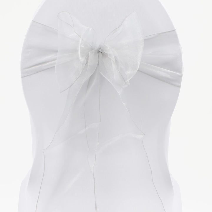 Organza Chair Sashes - White