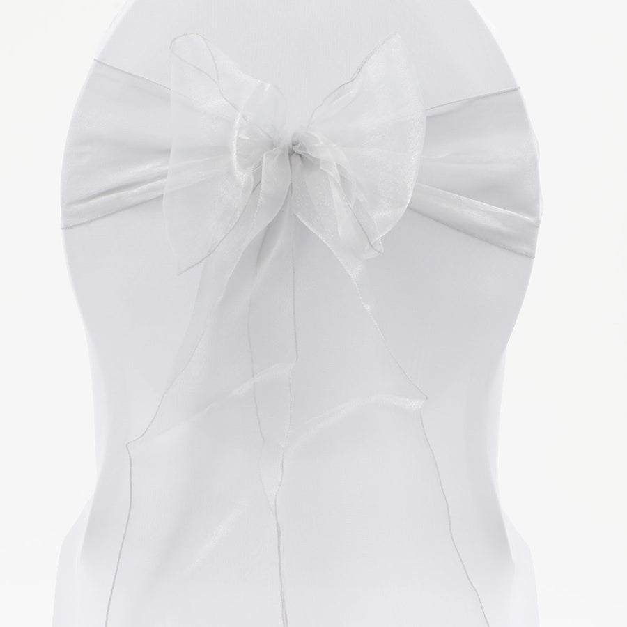 Organza Chair Sashes - White