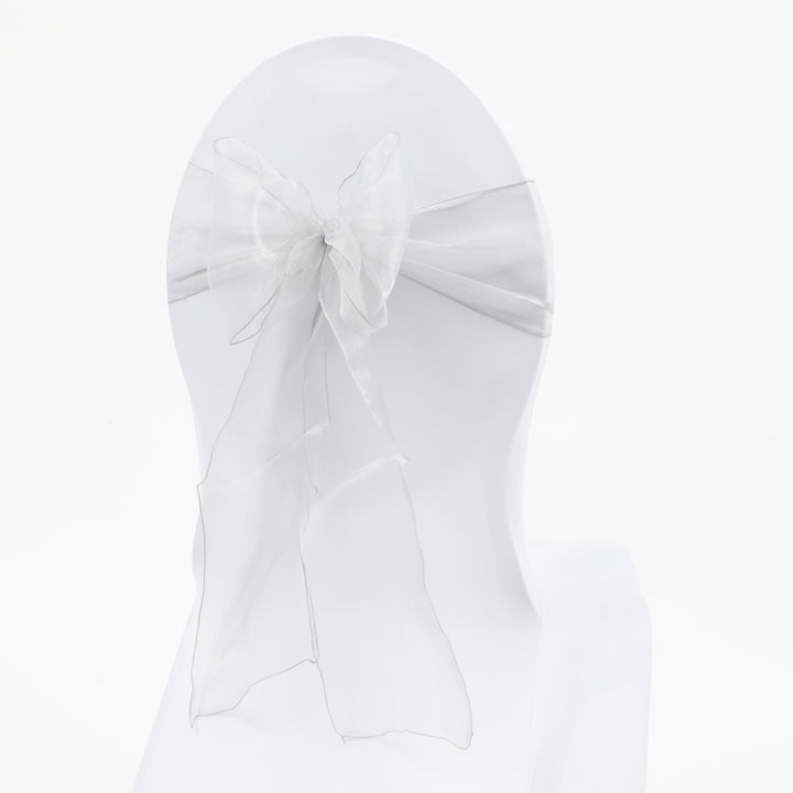 Organza Chair Sashes - White