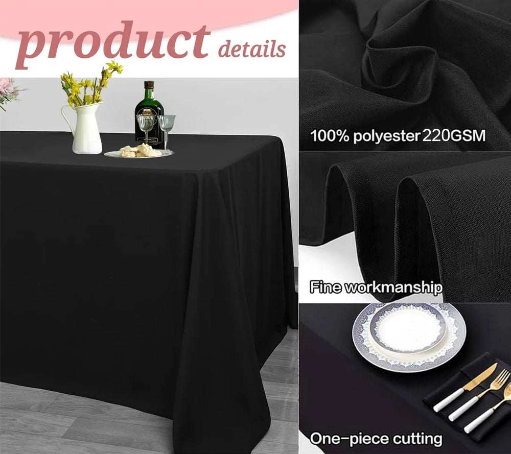 Burgundy Rectangle Tablecloth (220x380cm) Quality