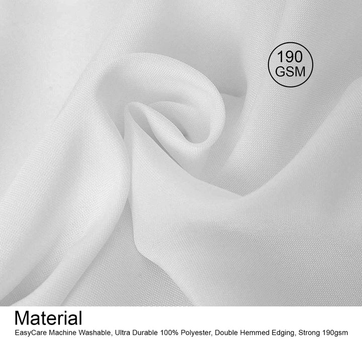 Rectangle Polyester Tablecloth Material 190gsm 