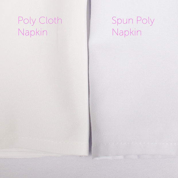 SPUN POLY Napkins - White (50x50cm)