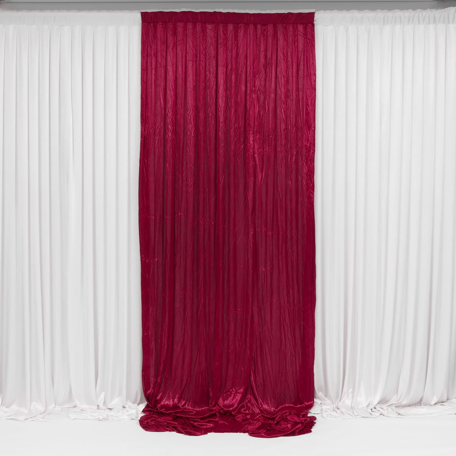 Ice Silk Satin Convertible Backdrop Panel - Burgundy (1x3m)