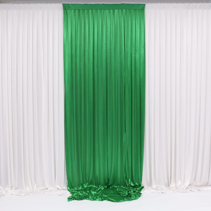 Ice Silk Satin Convertible Backdrop Panel - Dark Green (1x3m)