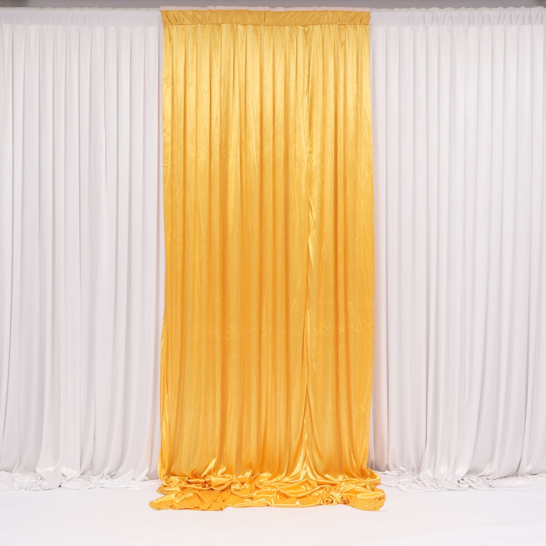 Ice Silk Satin Convertible Backdrop Panel - Gold (1x3m)