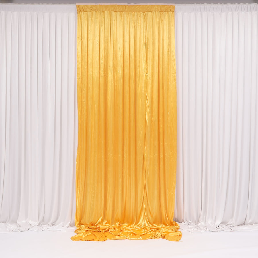 Ice Silk Satin Convertible Backdrop Panel - Gold (1x3m)