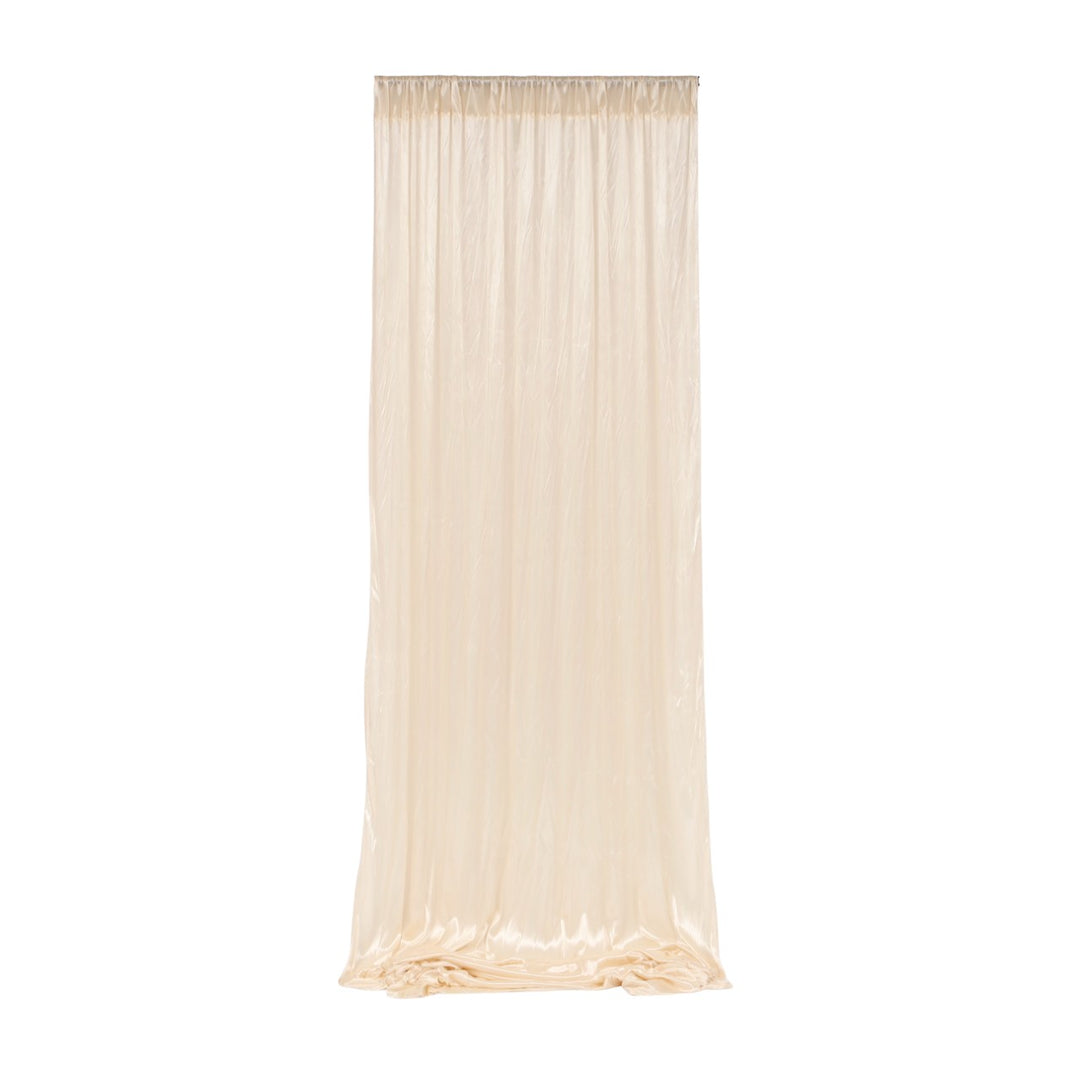 CLEARANCE Ivory Ice Silk Satin Backdrop Panels 1.4mx3m