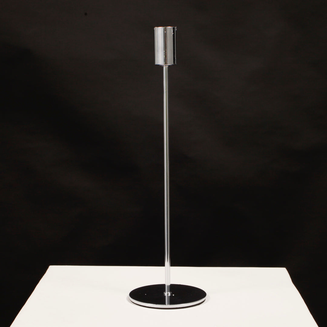 Taper Candle Holders - Silver (28cm) holder only