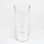Single Tall Glass Vase top view
