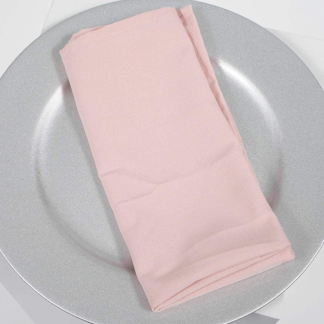 SPUN POLY Napkins - Blush (50x50cm) unfolded