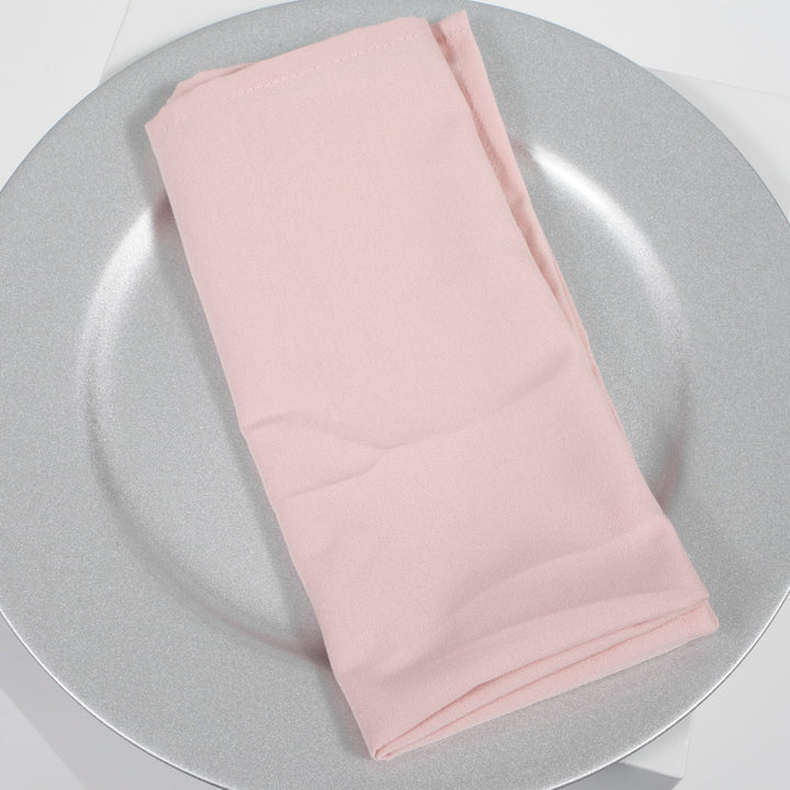 SPUN POLY Napkins - Blush (50x50cm) unfolded