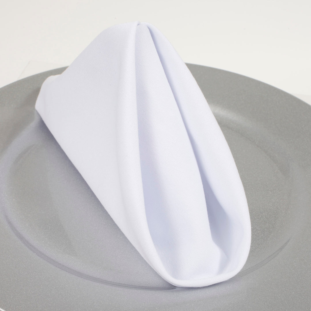 SPUN POLY Napkins - White (50x50cm)