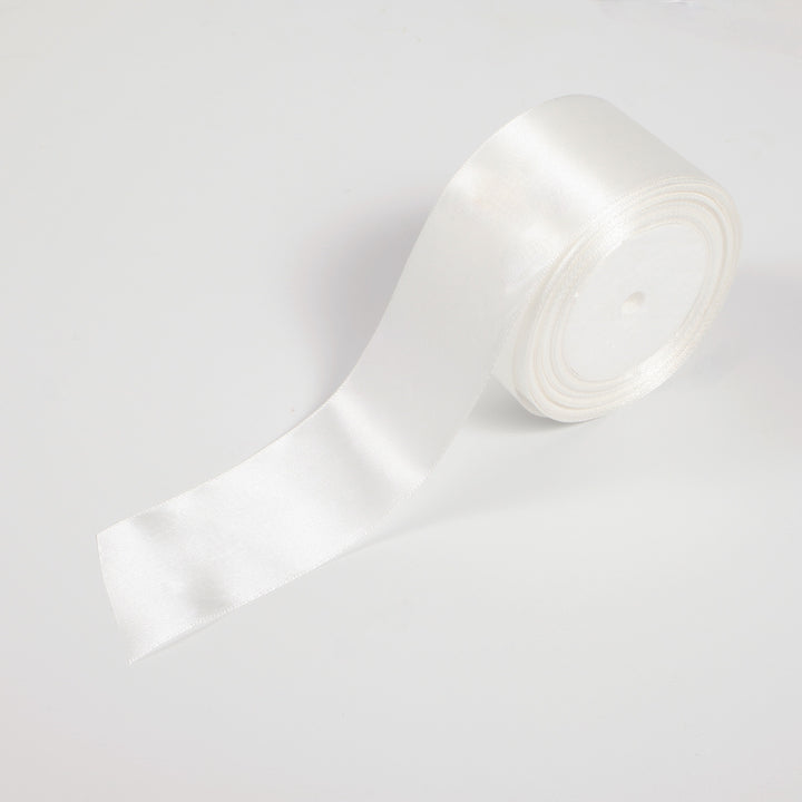 Satin Ribbon 5cm wide 22m White