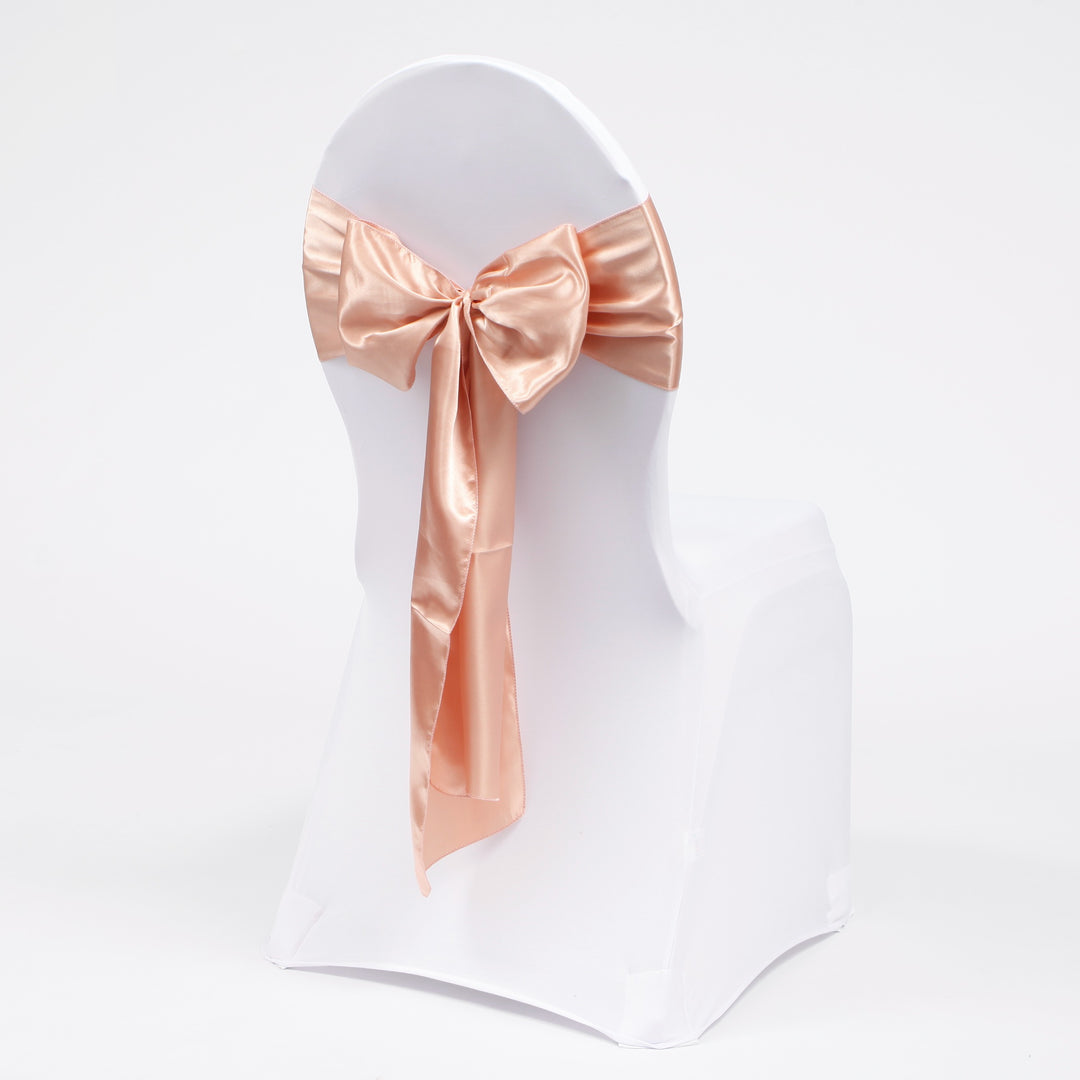 Satin Chair Sashes - Blush