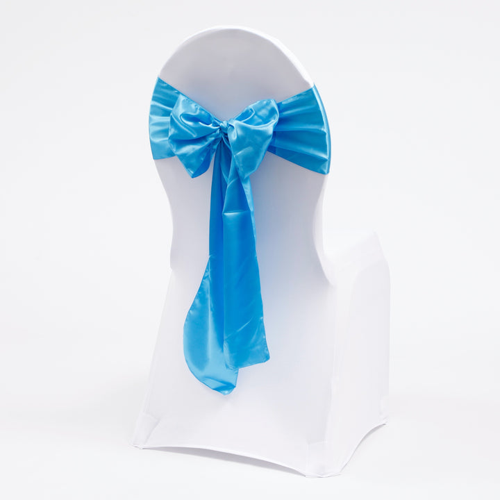 Satin Chair Sashes - Electric Blue