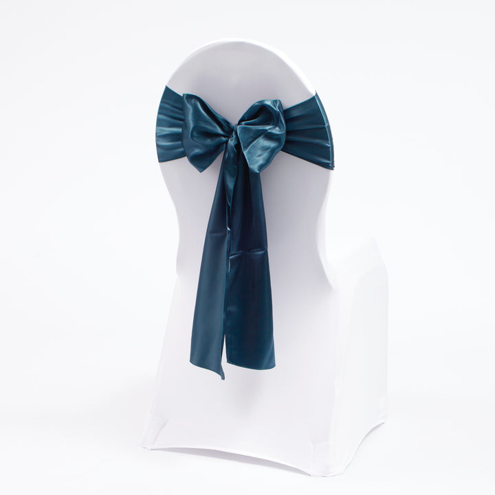 Satin Chair Sashes - Navy Blue