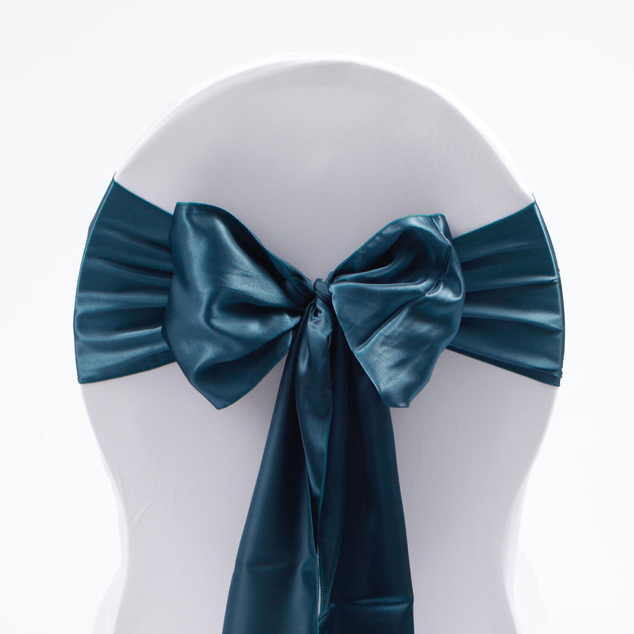 Satin Chair Sashes - Navy Blue